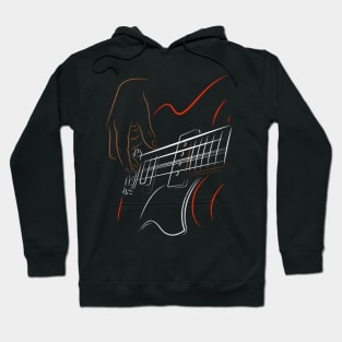 Guitar Playing Bass Player Hoodie